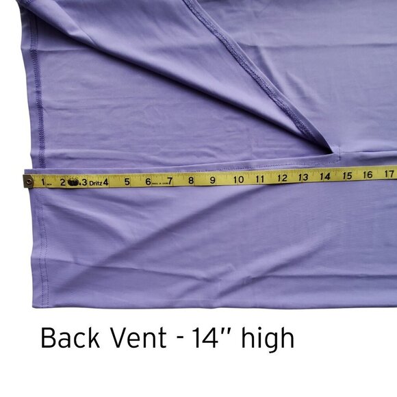 DAISY NWT Purple High Neck Racerback High Slit Sexy Maxi Dress BodyCon Size S - Picture 11 of 12